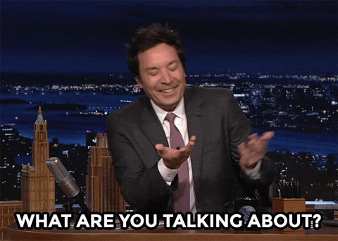 Animated GIF of Jimmy Fallon reacting with surprise