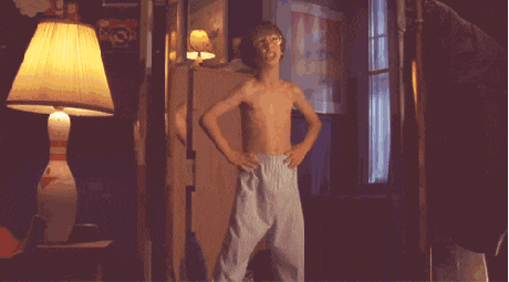 Animated GIF of someone flexing their bicep