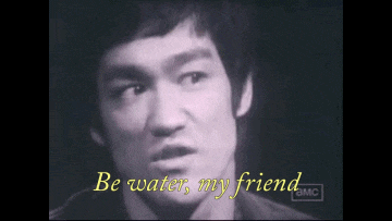 Animated GIF of Bruce Lee giving advice